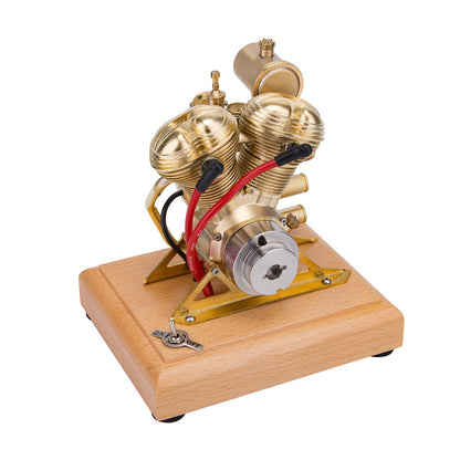 R28 Retro 4.3CC Mini V-Twin Gasoline Engine Model for Motorcycle Enthusiasts Engine Models Diyengmod