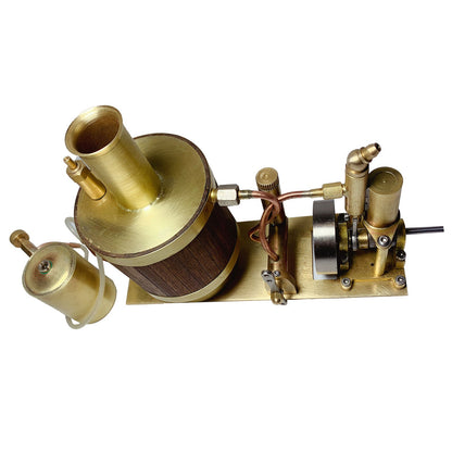 Compact Single-Cylinder Steam Engine Kit with Boiler for 50cm Model Ships Steam Engine Diyengmod