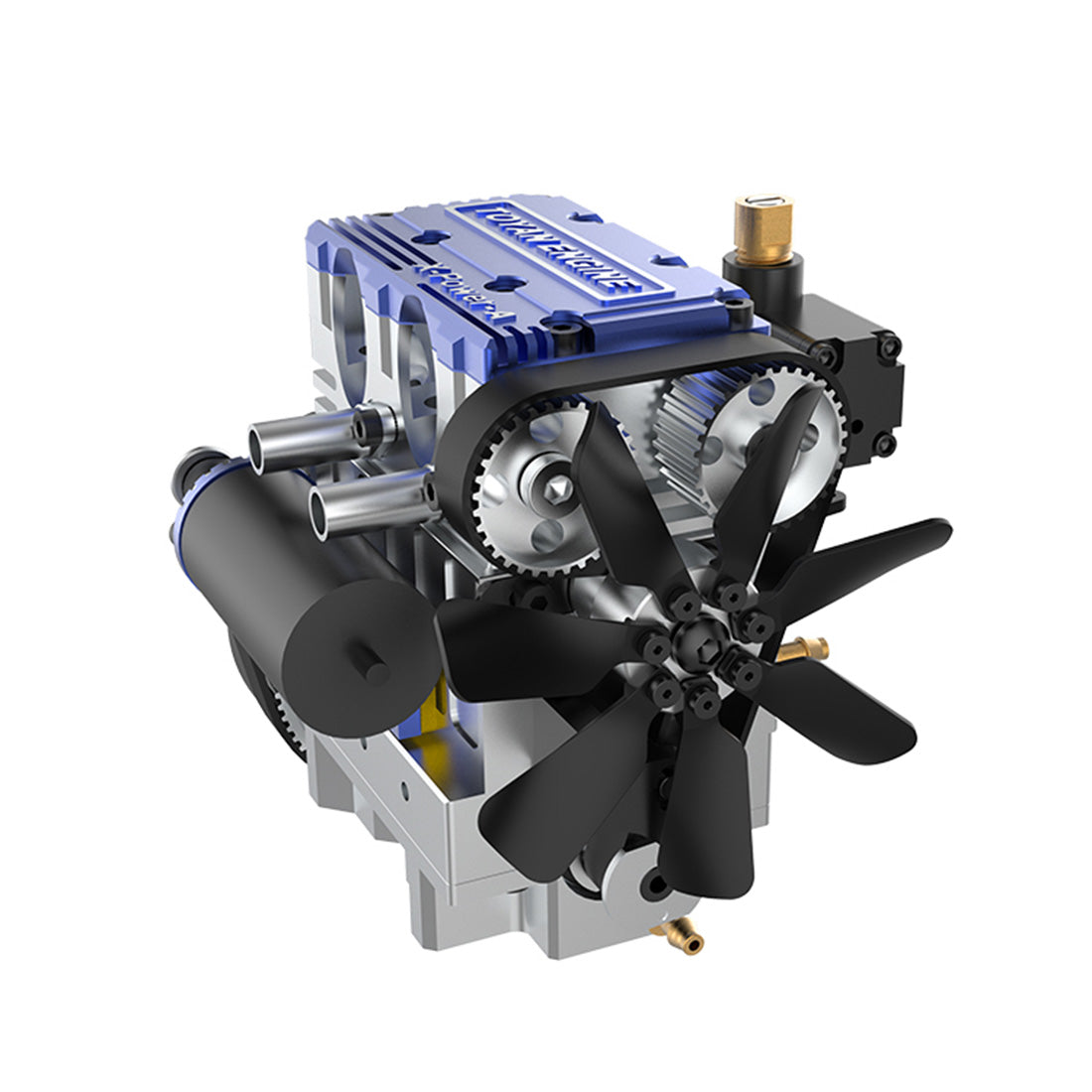 TOYAN FS-L200AC 2 Cylinder 4 Stroke Nitro Engine Kit - Assemble Your Own Functional Engine Engine Model Diyengmod