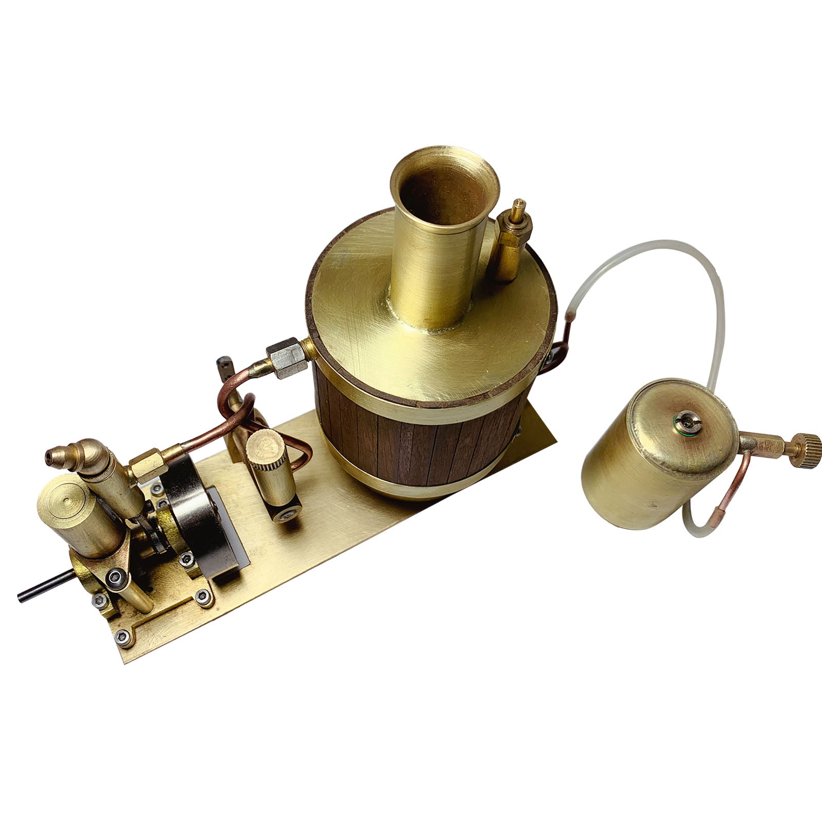 Compact Single-Cylinder Steam Engine Kit with Boiler for 50cm Model Ships Steam Engine Diyengmod