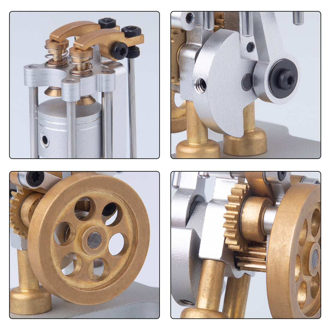 Mini Metal DIY 4-Stroke Internal Combustion Engine Model for Educational Science Demonstrations Engine Model Diyengmod