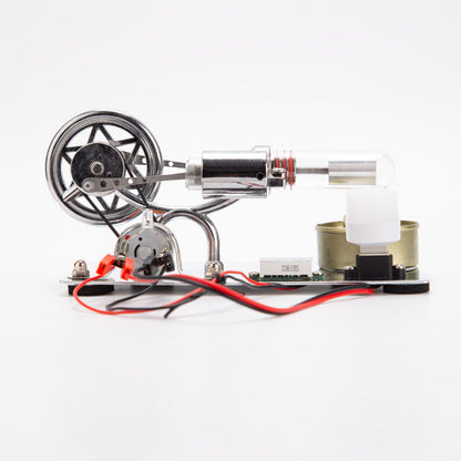 ENJOMOR γ-Type Stirling Engine Educational Model Kit - DIY Mechanical Science Generator Stirling Engine Diyengmod