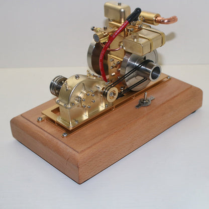 Miniature 1.6cc Four-Stroke Water-Cooled Gasoline Engine Model with Adjustable Speed Gear Reducer Engine Model Diyengmod