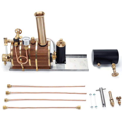 200ml High-Efficiency Steam Boiler Model Kit for Steam Engines and Model Boats - DIY Engineering Model Steam Engine Diyengmod