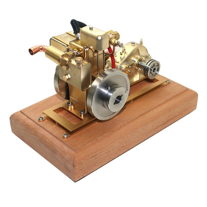 Miniature 1.6cc Four-Stroke Water-Cooled Gasoline Engine Model with Adjustable Speed Gear Reducer Engine Model Diyengmod