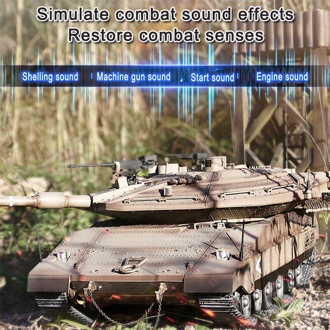 1/16 Scale Israeli Merkava-IV Remote Control Infrared Combat Tank - Ultimate DIY Battle Experience RC Tank Diyengmod