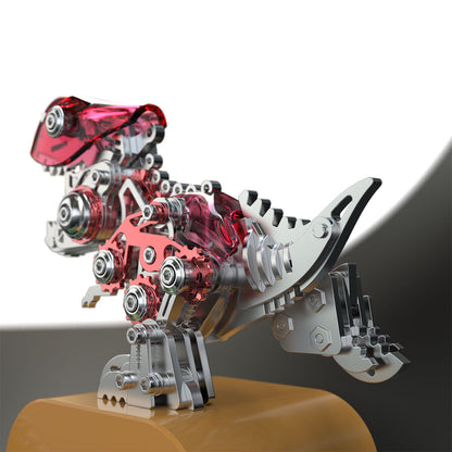 DIY 3D Metal Tyrannosaurus Rex Model Kit - 160 Piece Mechanical Dinosaur Assembly 3D Puzzle Model Kit Diyengmod