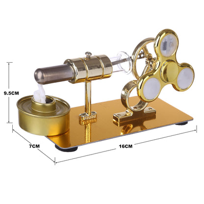 Luminous Gyroscope Stirling Engine Model - Creative Educational Gift for Science Enthusiasts Stirling Engine Diyengmod