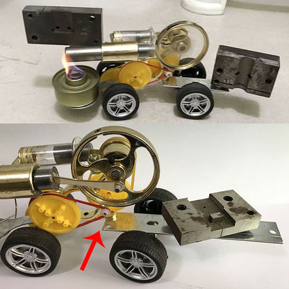 DIY Stirling Engine Car Model Kit - Educational Toy for Science Enthusiasts Stirling Engine Vehicle Diyengmod