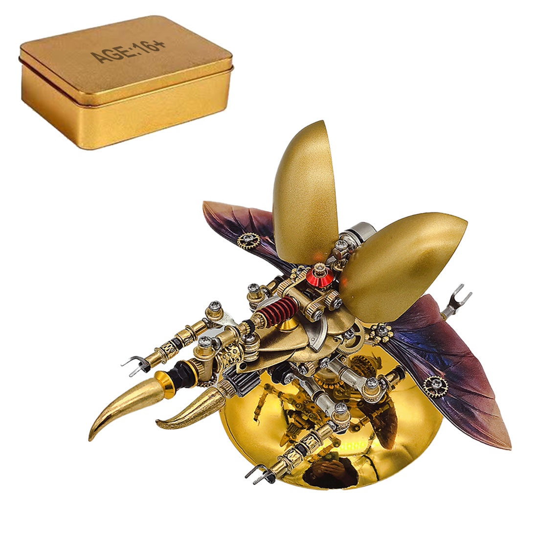 Steampunk Hercules Beetle 3D Metal Model Kit - Creative DIY Insect Assembly Ornament 3D Puzzle Model Kit Diyengmod