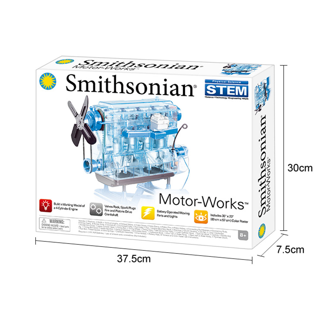 Build Your Own 4-Cylinder Combustion Engine Model Kit - Smithsonian Motor Works Advanced Science DIY Kit DIY Engine Diyengmod