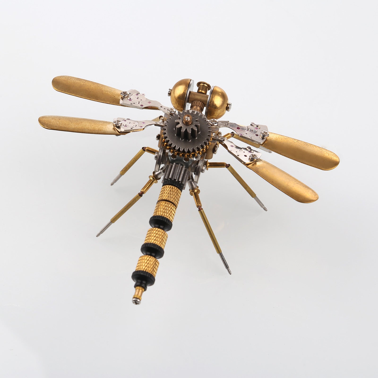 Steampunk Dragonfly 3D Metal Puzzle Kit - 80 Piece Mechanical Craft for Home Decoration 3D Puzzle Model Kit Diyengmod