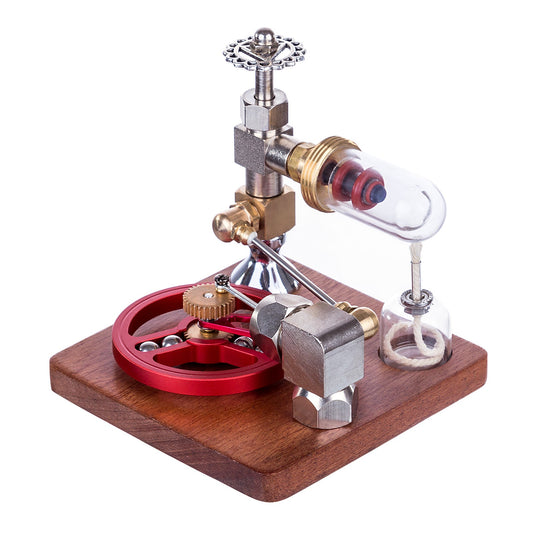 Adjustable Speed Stirling Engine Model with Ball Bearing Flywheel - Educational STEM Toy Stirling Engine Diyengmod