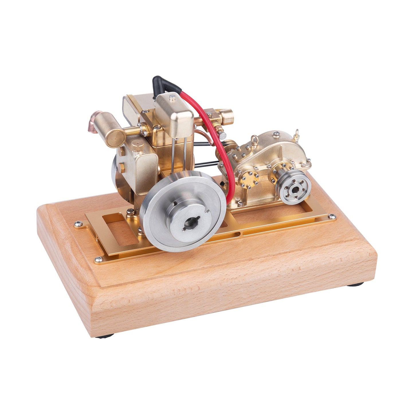 Miniature 1.6cc Four-Stroke Water-Cooled Gasoline Engine Model with Adjustable Speed Gear Reducer Engine Model Diyengmod