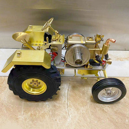 Vintage T12 Roller Tractor Model with Mini 1.6cc Water-Cooled Gasoline Engine Engine Models Diyengmod