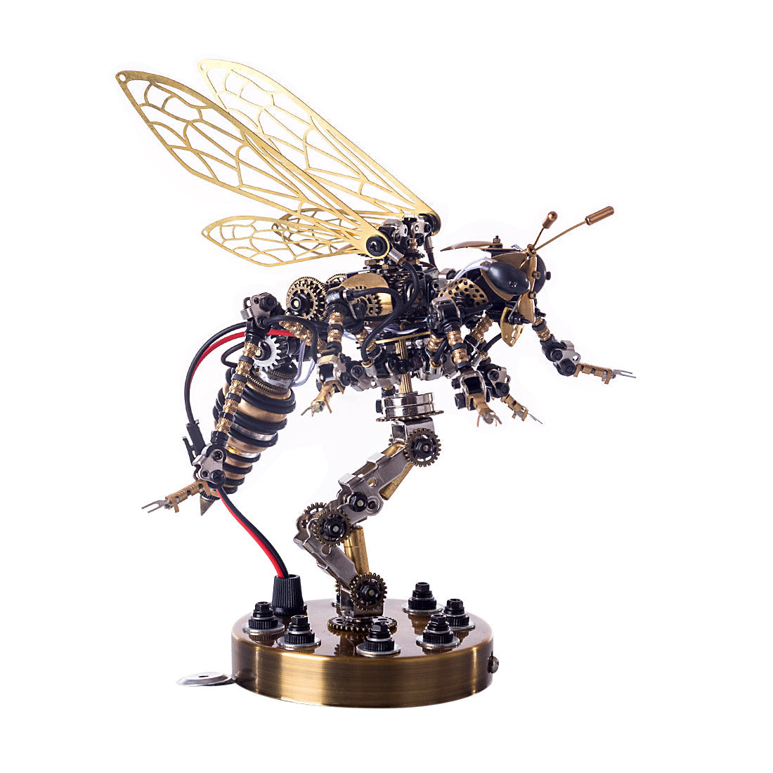 3D Sound-Controlled Mechanical Wasp Metal Puzzle Kit – DIY Assembly Model for Creative Minds DIY Engine Diyengmod