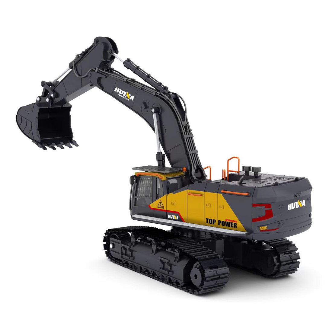 HUINA 1:14 Scale 22CH Remote Control Excavator - Alloy Engineering Model Truck for Kids' Gift Collection RC Truck Diyengmod