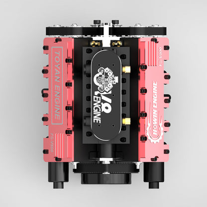 TOYAN FS-V800 V8 Nitro Engine Kit with Starter, Stand, and Accessories for DIY Model Building Diyengmod