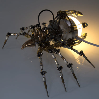 Mechanical Spider Assembly Set with Lamp - 512PCS Metal DIY Kit DIY Engine Diyengmod