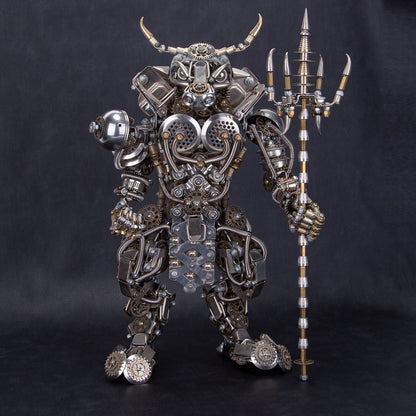 DIY 3D Metal Bull-Headed Man Model - Mechanical Punk Demon Ornament for Creative Assembly 3D Puzzle Model Kit Diyengmod