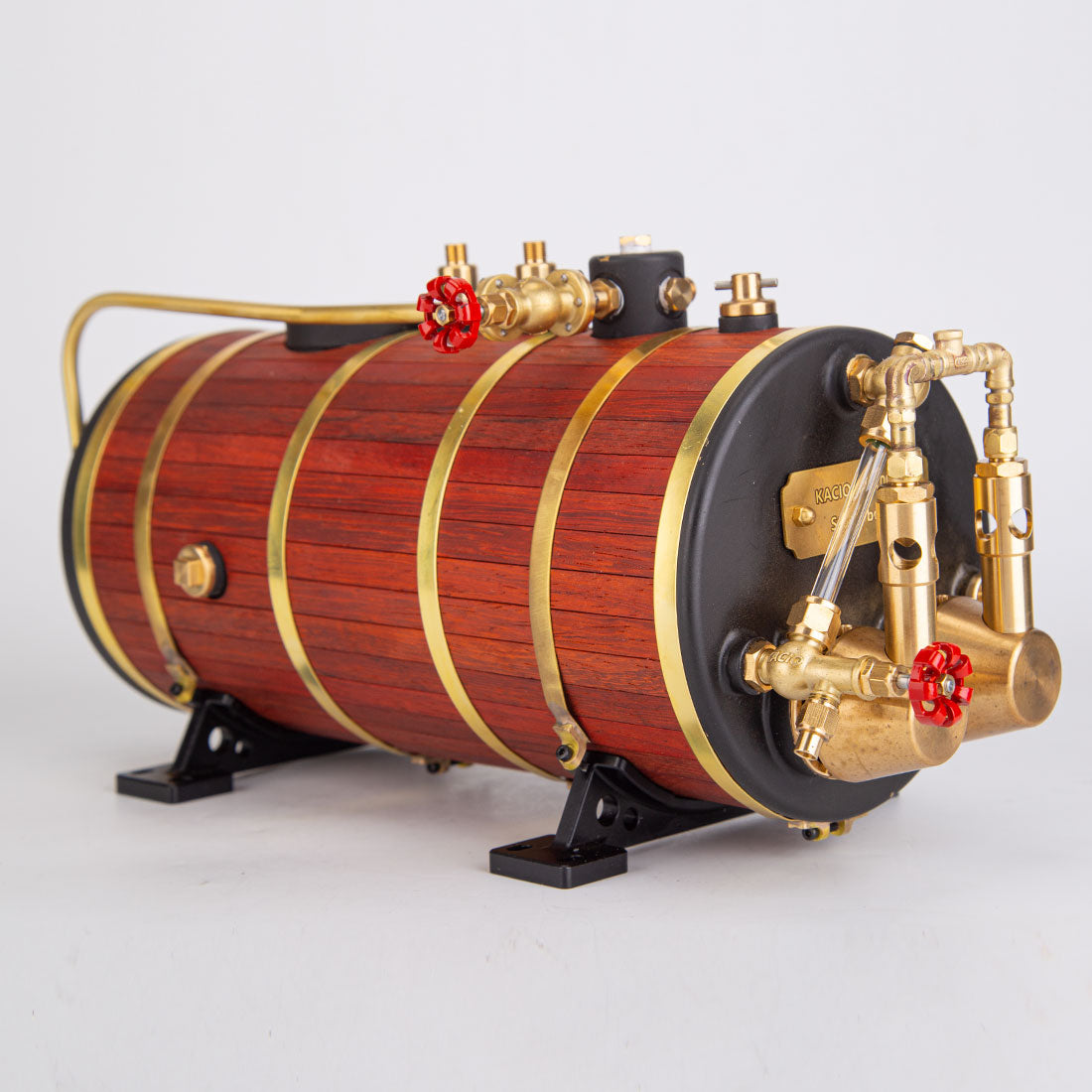 KACIO WS100XL 1000mL Premium Horizontal Steam Boiler for Model Ship Engines - DIY Enthusiasts Steam Engine Diyengmod