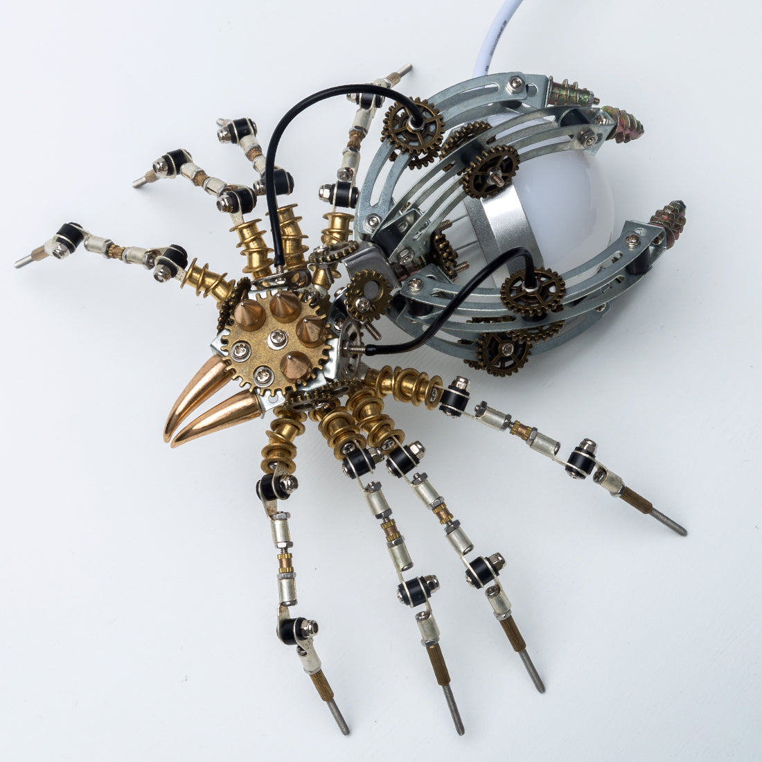 Mechanical Spider Assembly Set with Lamp - 512PCS Metal DIY Kit DIY Engine Diyengmod