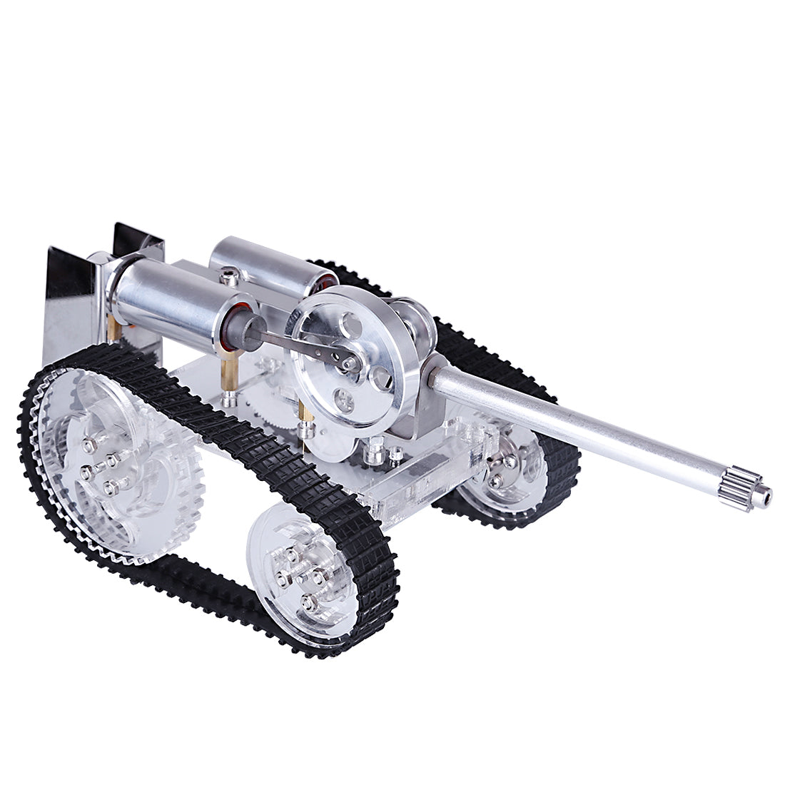 Stirling Engine Tank Model: Educational Science Toy and Unique Gift for Experimentation and Learning Stirling Engine Vehicle Diyengmod