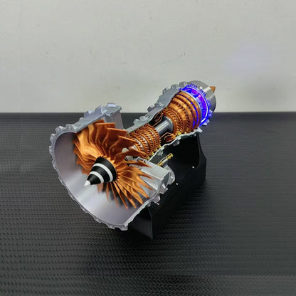 SKYMECHMAN TR900 LED-Illuminated Functional Turbofan Engine Model Kit Aero Engine Diyengmod