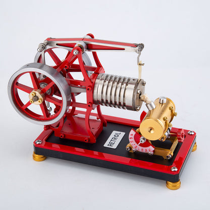 RETROL VE-01 Crossbeam Flame Eater Vacuum Engine Model - Educational External Combustion Toy for Mechanical Enthusiasts Engine Model Diyendmod