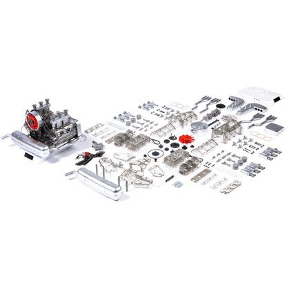 Porsche 911 Air-Cooled Boxer Engine Assembly Kit - Realistic Working Model of Classic 6-Cylinder Engine Engine Models Diyengmod