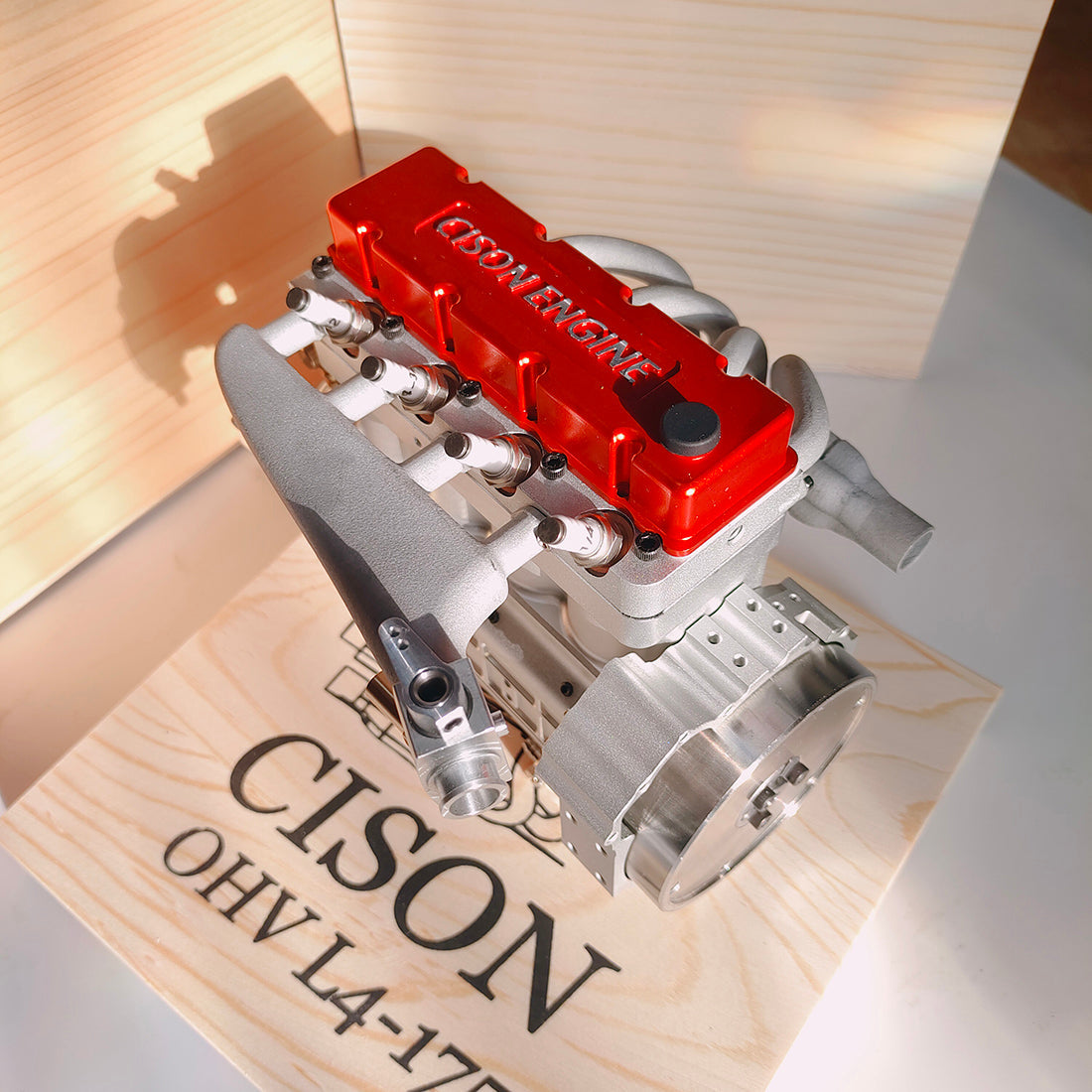 CISON L4-175 17.5cc Mini OHV 4-Stroke Water-Cooled Gasoline Engine - High Performance Up to 8,000rpm Engine Models Diyengmod ASSEMBLED