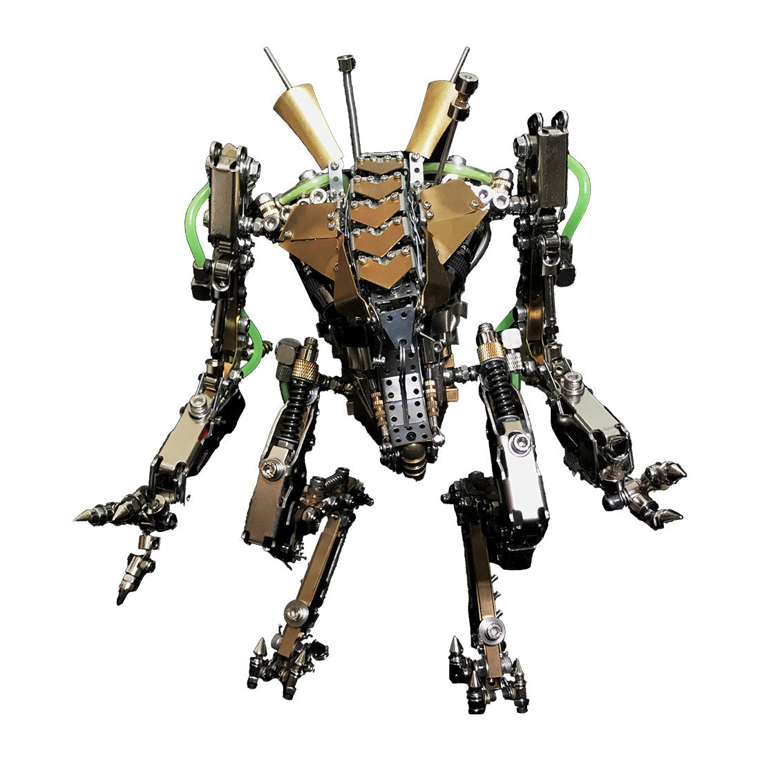 XIA-A 3D Metal Articulated Mech Model with LED Lights and Over 1300 Pieces 3D Puzzle Model Kit Diyengmod