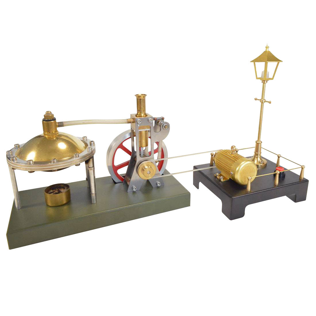 ENJOMOR Retro Vertical Steam Engine Assembly Kit with Spherical Boiler and RETROL Mini Steam Power Model Set Steam Engine Diyengmod