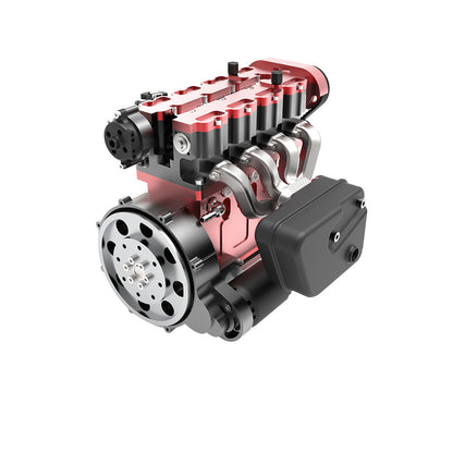 ENJOMOR GS-L4 36cc DOHC Inline 4 Cylinder Gasoline Engine Model - High-Speed Water-Cooled RC Engine Up to 12,000 RPM Engine Models Diyengmod GS-L4 Engine Only