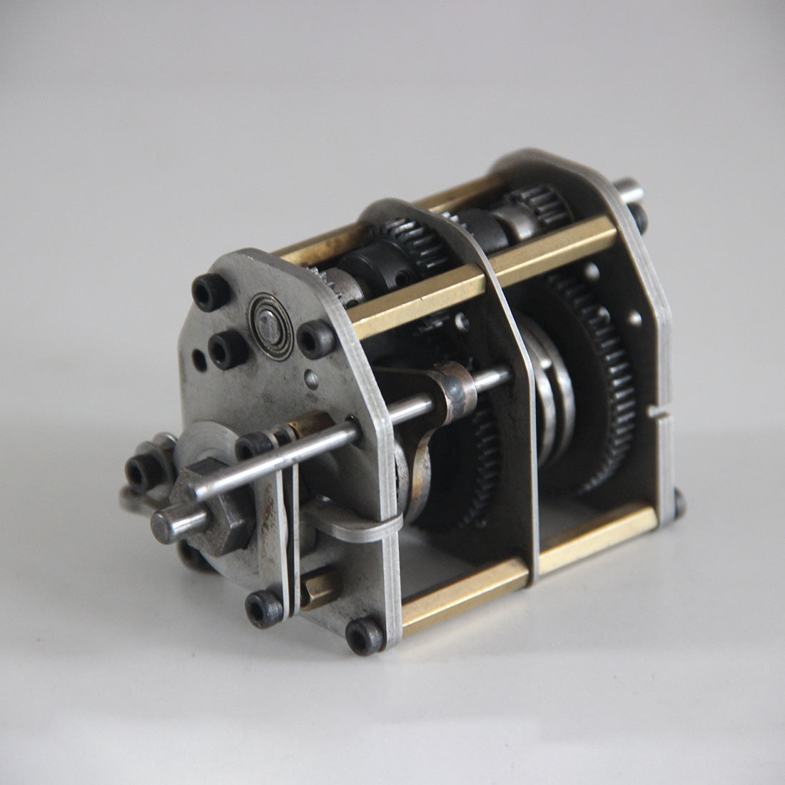 DIY Four-Speed Gearbox Assembly for Methanol Engine RC Car Models - Enhanced Modifications Engine Models Diyengmod