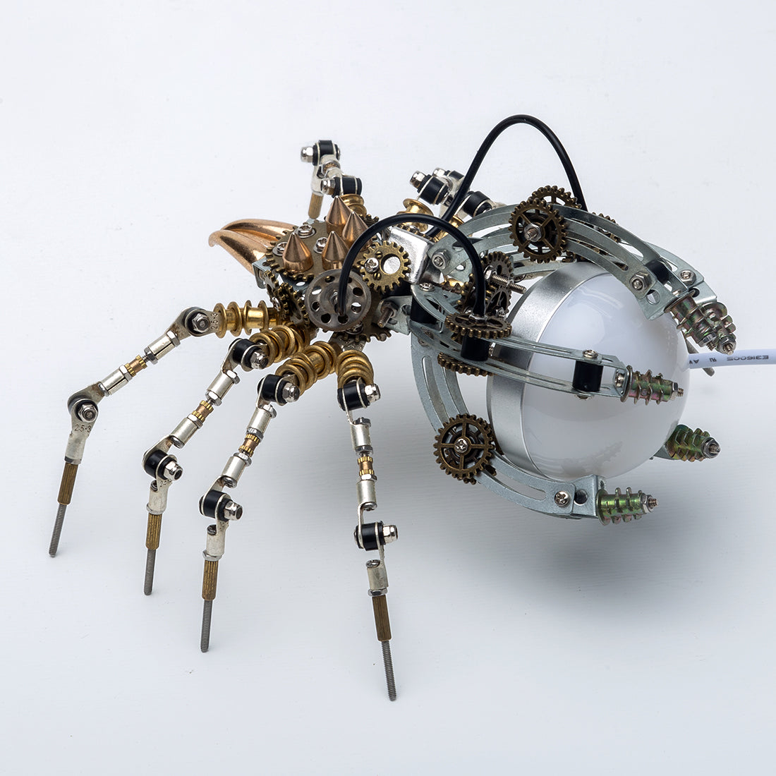 Mechanical Spider Assembly Set with Lamp - 512PCS Metal DIY Kit DIY Engine Diyengmod