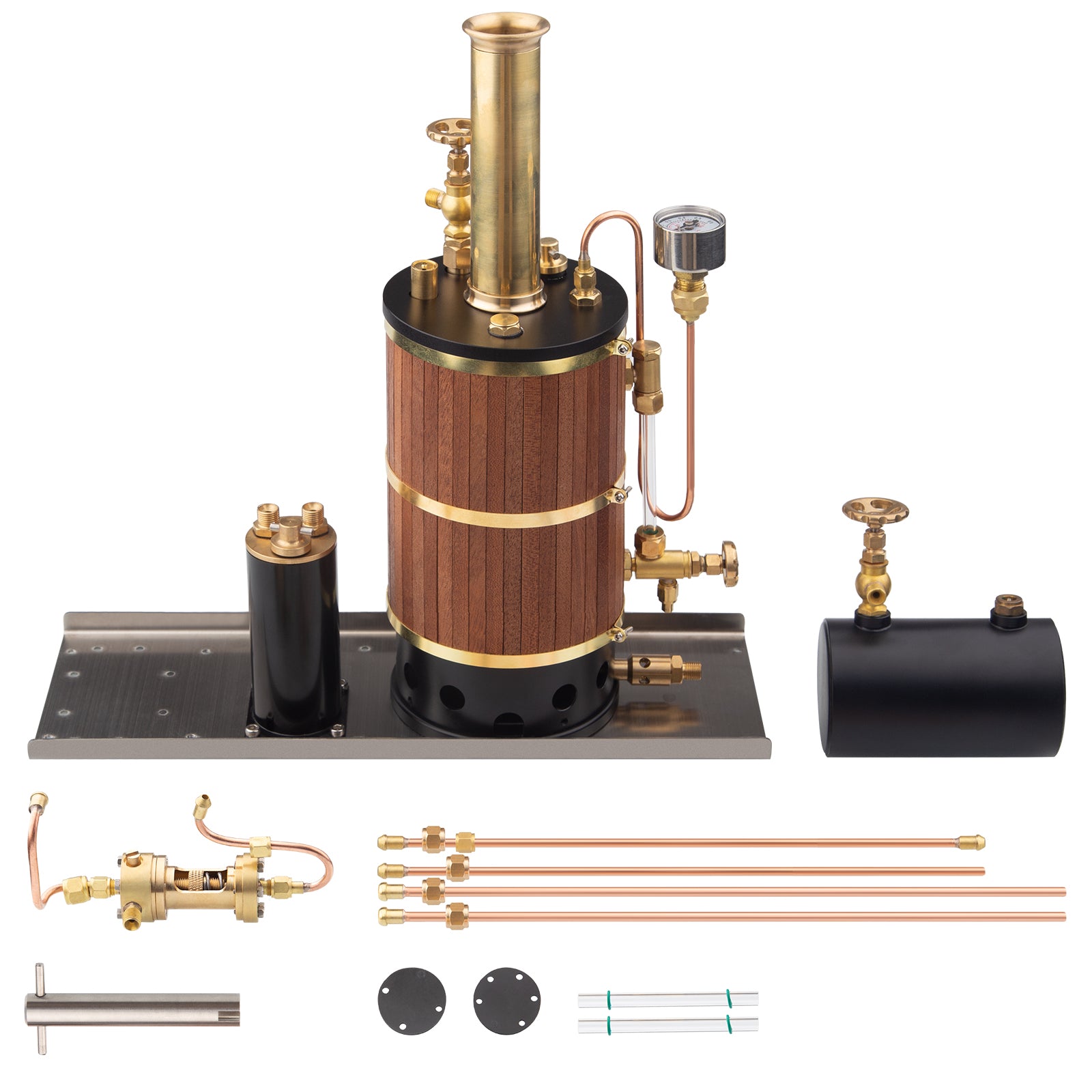 230ML Vertical Marine Steam Boiler Kit for Ship Engine Model - DIY Engineering Project Steam Engine Diyengmod