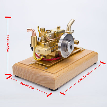 Mini 1.6cc Retro Water-Cooled Gas Engine Model for Collectors Engine Models Diyengmod