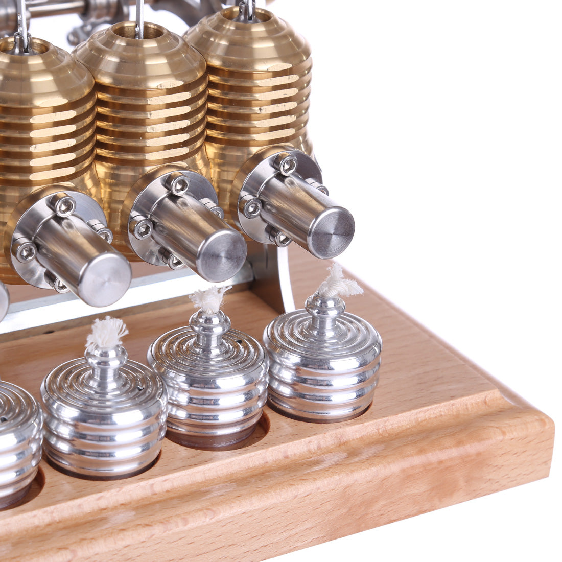 Precision Assembled All-Metal Four-Cylinder Stirling Engine Model Stirling Engine Diyengmod