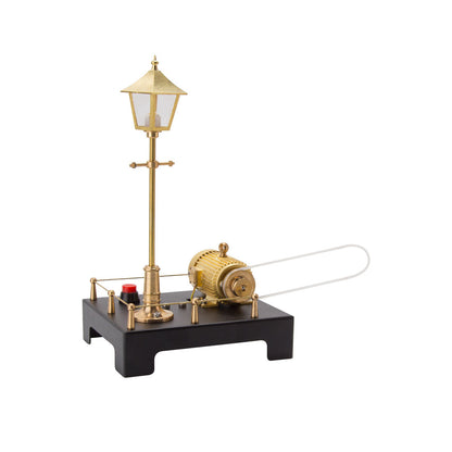 Retro Vertical Steam Engine DIY Assembly Kit with Spherical Boiler - ENJOMOR Steam Engine Diyengmod Generator & Lamp Model