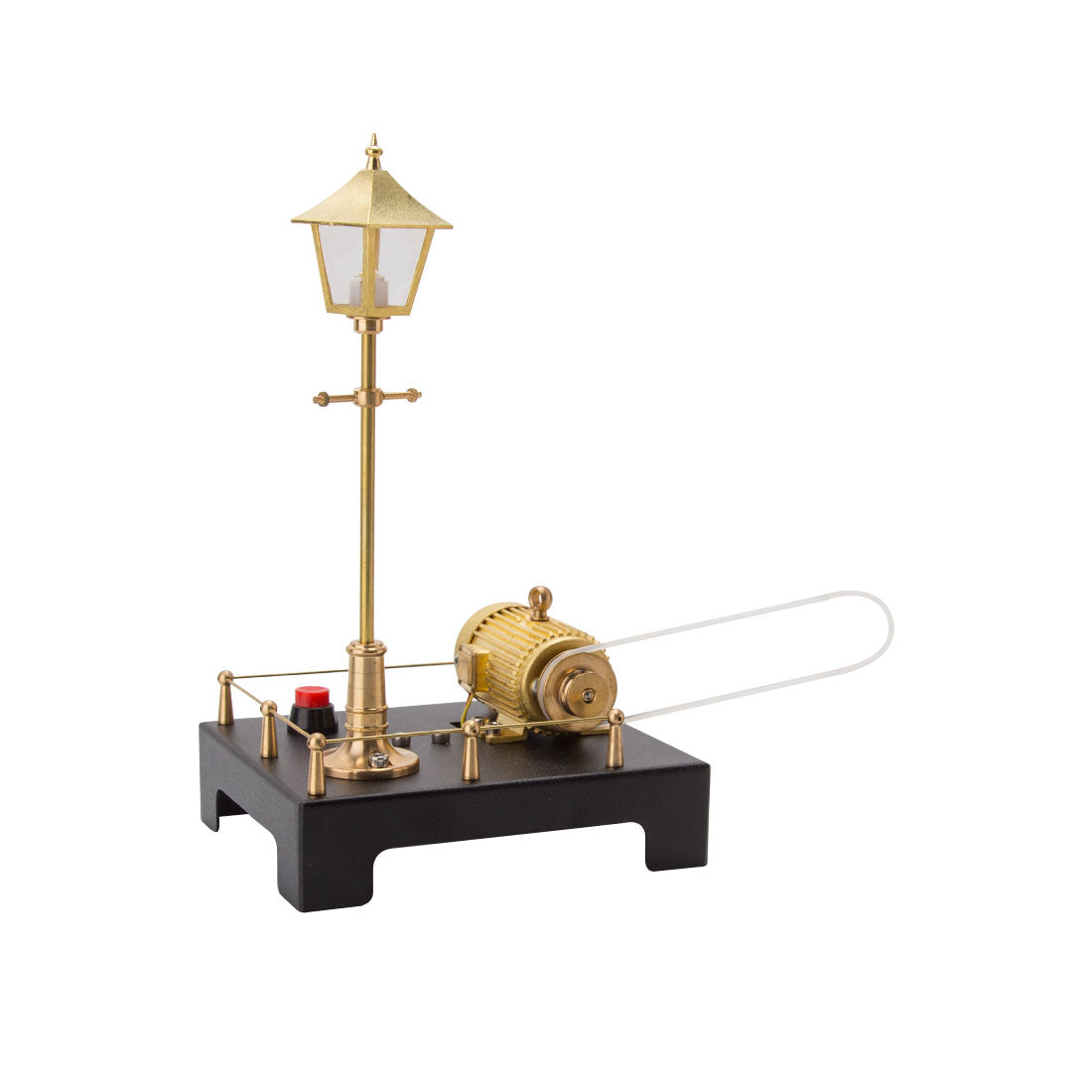 DIY Vertical Hero's Steam Engine Model with Boiler Kit Steam Engine Diyengmod Generator with Lamp Model