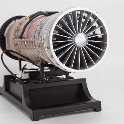 Full Metal Electric Turbofan Engine Model Kit - Assemble Your Own Working Turbojet Engine - TECHING 1/10 Scale Twin Rotor Aircraft DM135 with 600+ Pieces DIY Engine Diyengmod