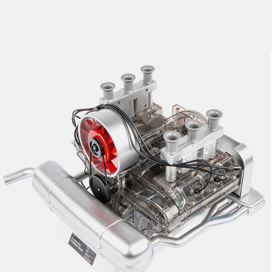 Porsche 911 Air-Cooled Boxer Engine Assembly Kit - Realistic Working Model of Classic 6-Cylinder Engine Engine Models Diyengmod