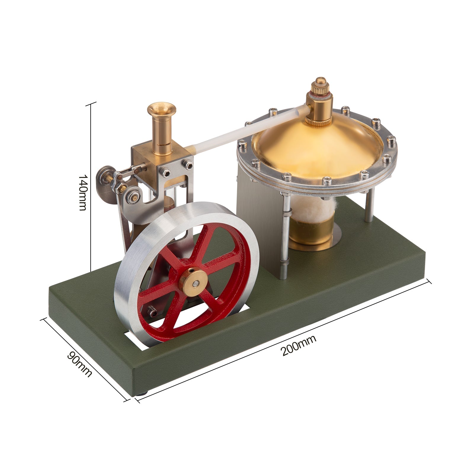 DIY Vertical Hero's Steam Engine Model with Boiler Kit Steam Engine Diyengmod