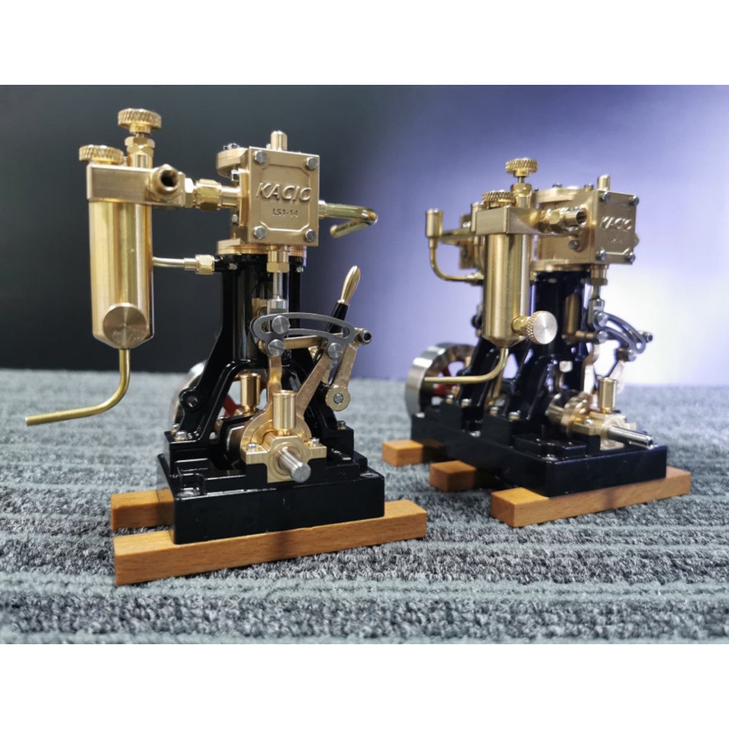 KACIO LS2-14 Double Cylinder Steam Engine Model for 80cm+ Model Ships Steam Engine Diyengmod