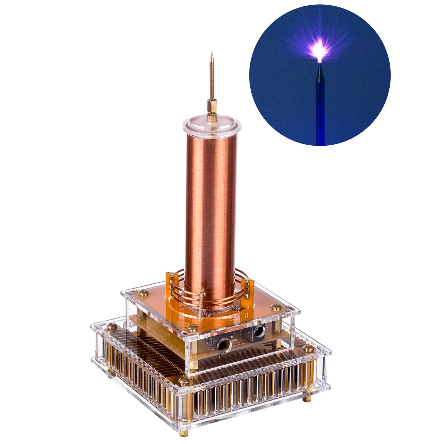 Interactive Musical Tesla Coil Plasma Speaker - Educational Science Experiment Kit Engine Models Diyengmod