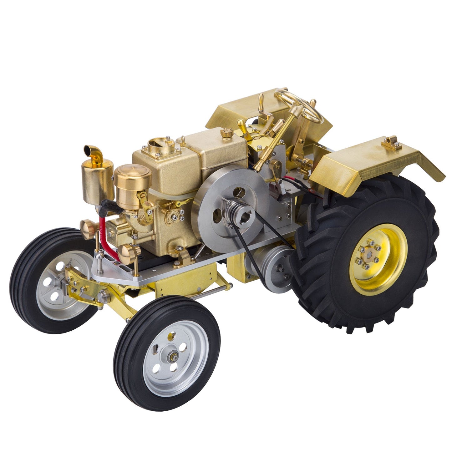 Vintage T1 Gas-Powered Roller Tractor Model with Miniature Water-Cooled Engine Engine Models Diyengmod