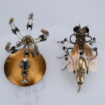 Mechanical Wasp Steampunk Building Kit - 627PCS Metal DIY Model 3D Puzzle Model Kit Diyengmod