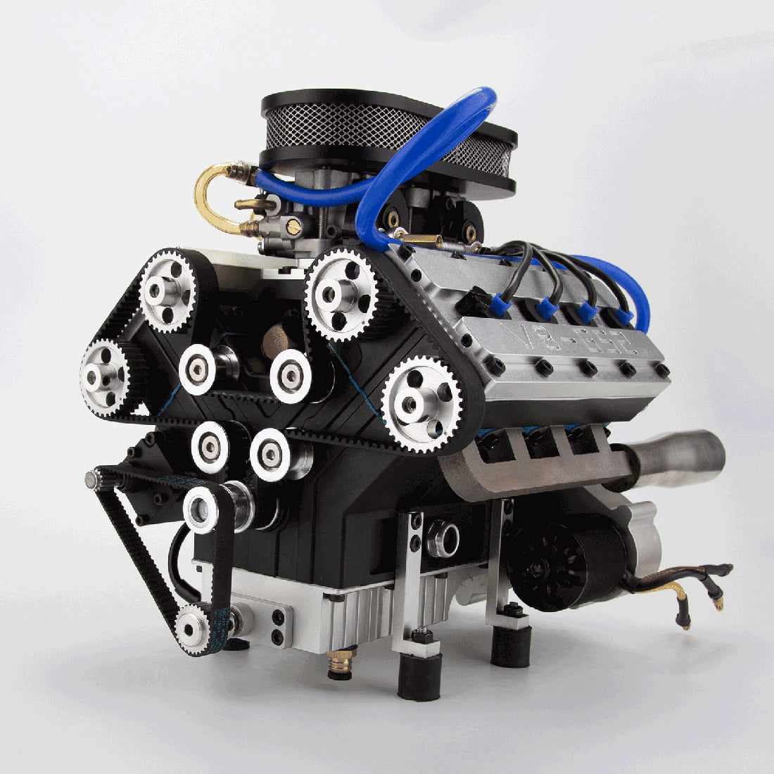 ENJOMOR GS-V8 78CC DOHC Gasoline V8 Engine Model with Starter Kit - DIY Engine Build RC Engine Diyengmod