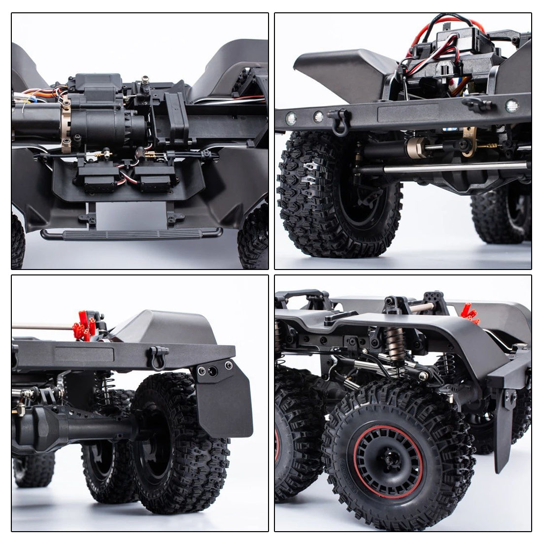 6-Wheel Off-Road RC Pickup Truck with Differential Lock and Linkage Lights - YK 6101 1/10 Scale Model Car RC Car Diyengmod